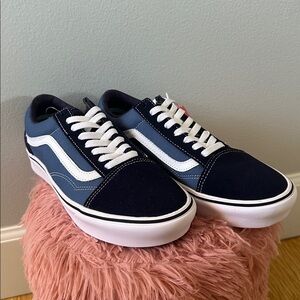 Vans Navy and White Sneakers